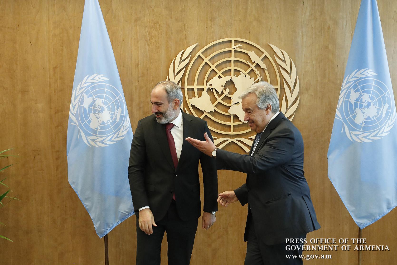 Հայաստանում իշխանությունը խաղաղ փոխանցելու գործընթացը փայլուն օրինակ է․ ՄԱԿ-ի գլխավոր քարտուղար