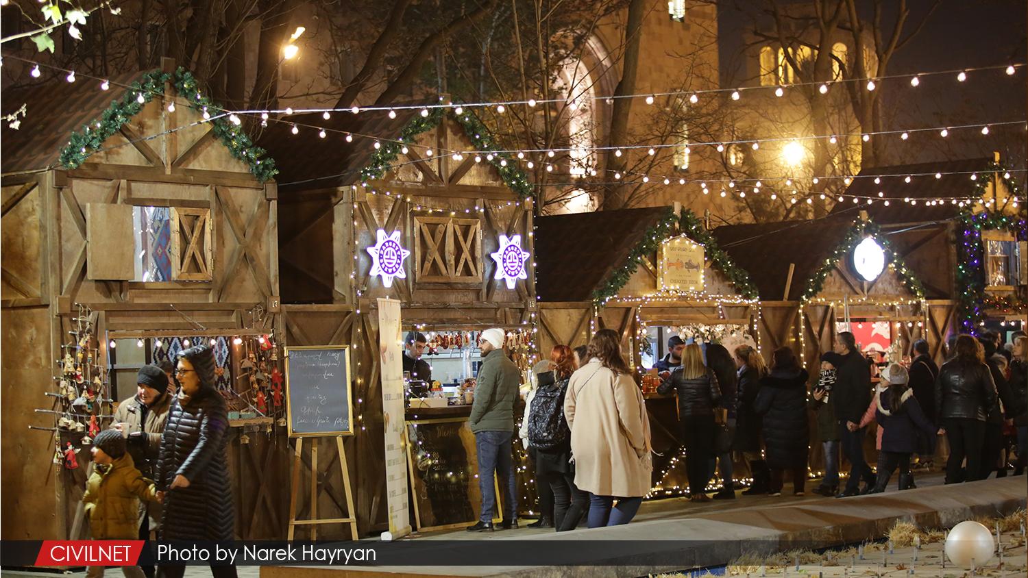 Yerevan’s Festive Christmas Market Delights Locals and Tourists