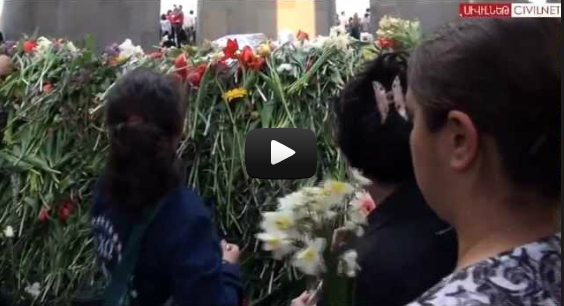Diasporans in Yerevan go to the Memorial