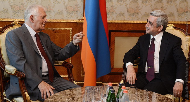 Ս.Սարգսյանն ընդունել է ՌԴ ազգային բժշկական պալատի նախագահին