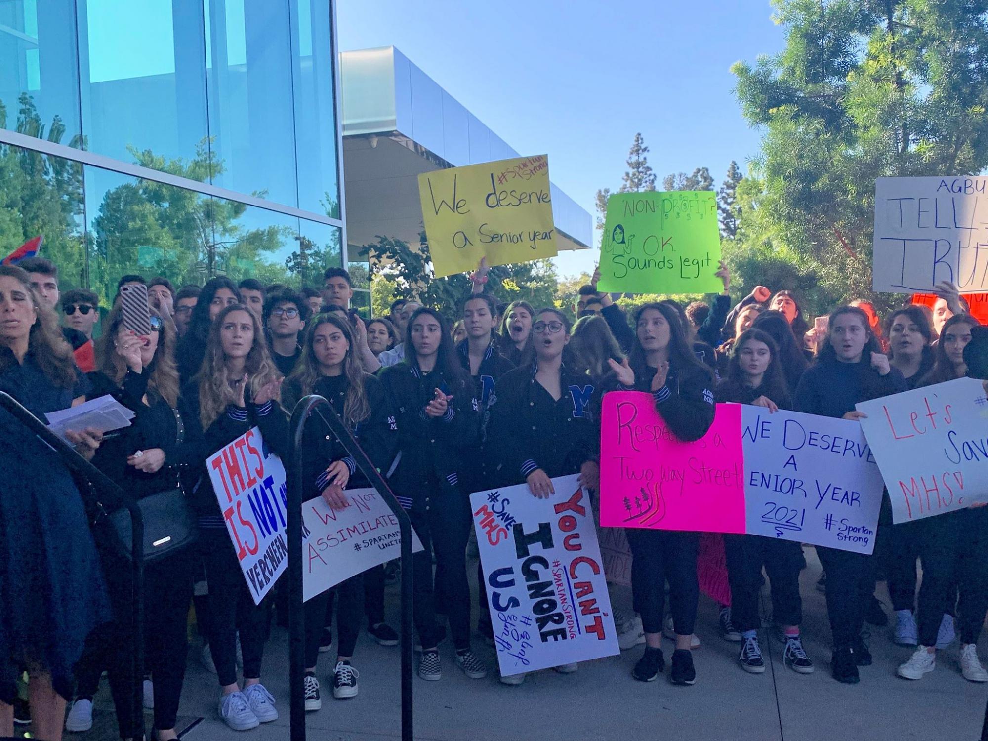 Armenian Students in Pasadena Rally to Keep Their School Open