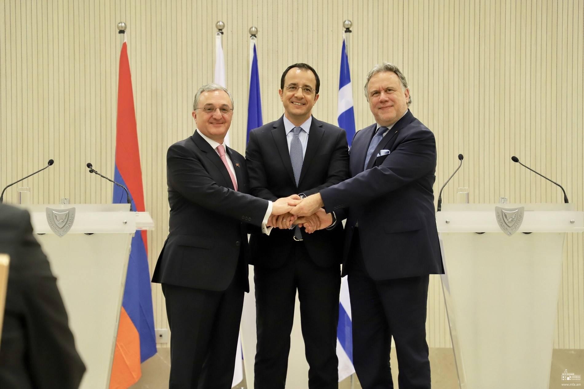 Հայաստան-Հունաստան-Կիպրոս եռակողմ ձևաչափով առաջին հանդիպումը՝ Հայաստանում