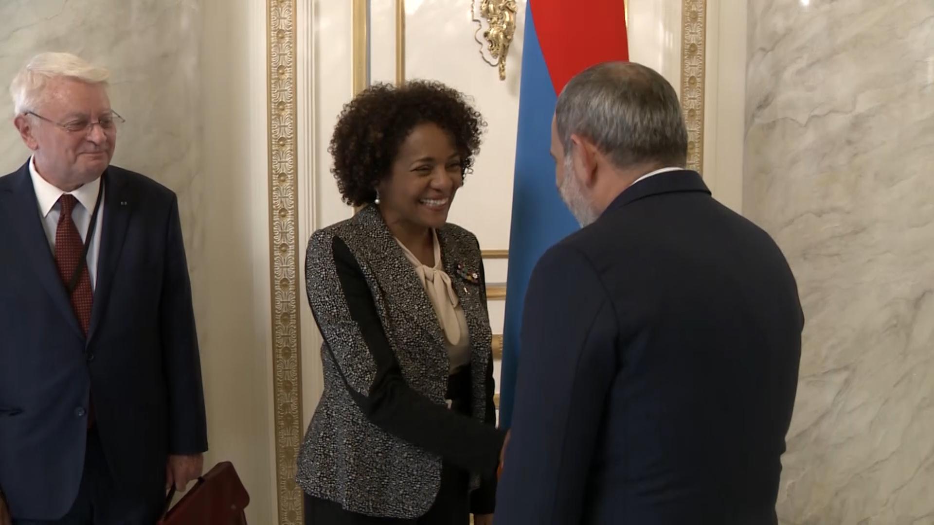 La Secrétaire générale de la Francophonie, Michaëlle Jean, en visite en Arménie
