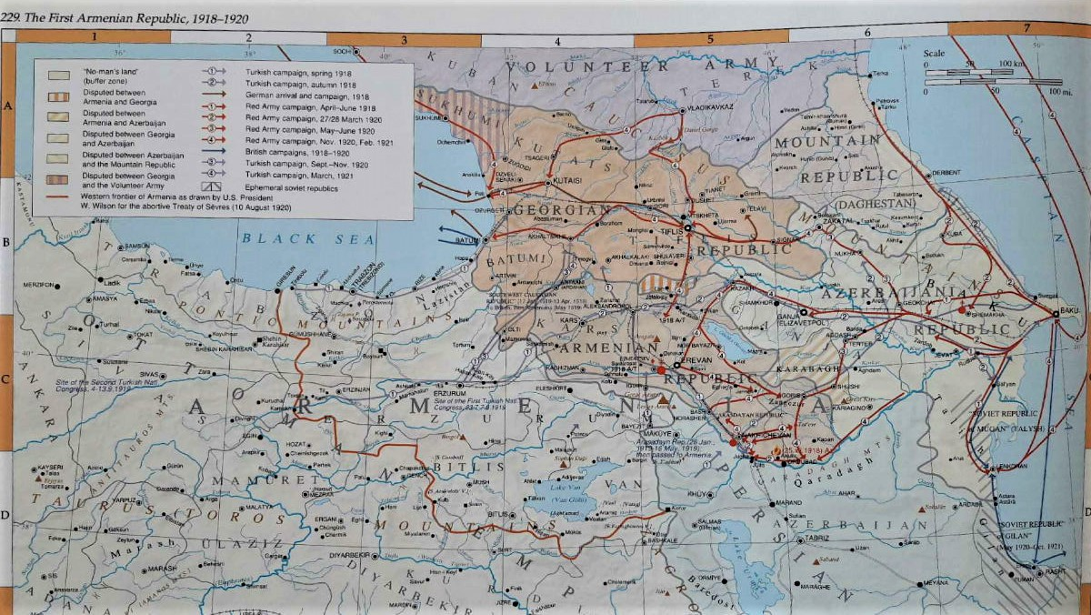 Հայաստանի վարչական բաժանումները 1918-1922 թվականներին