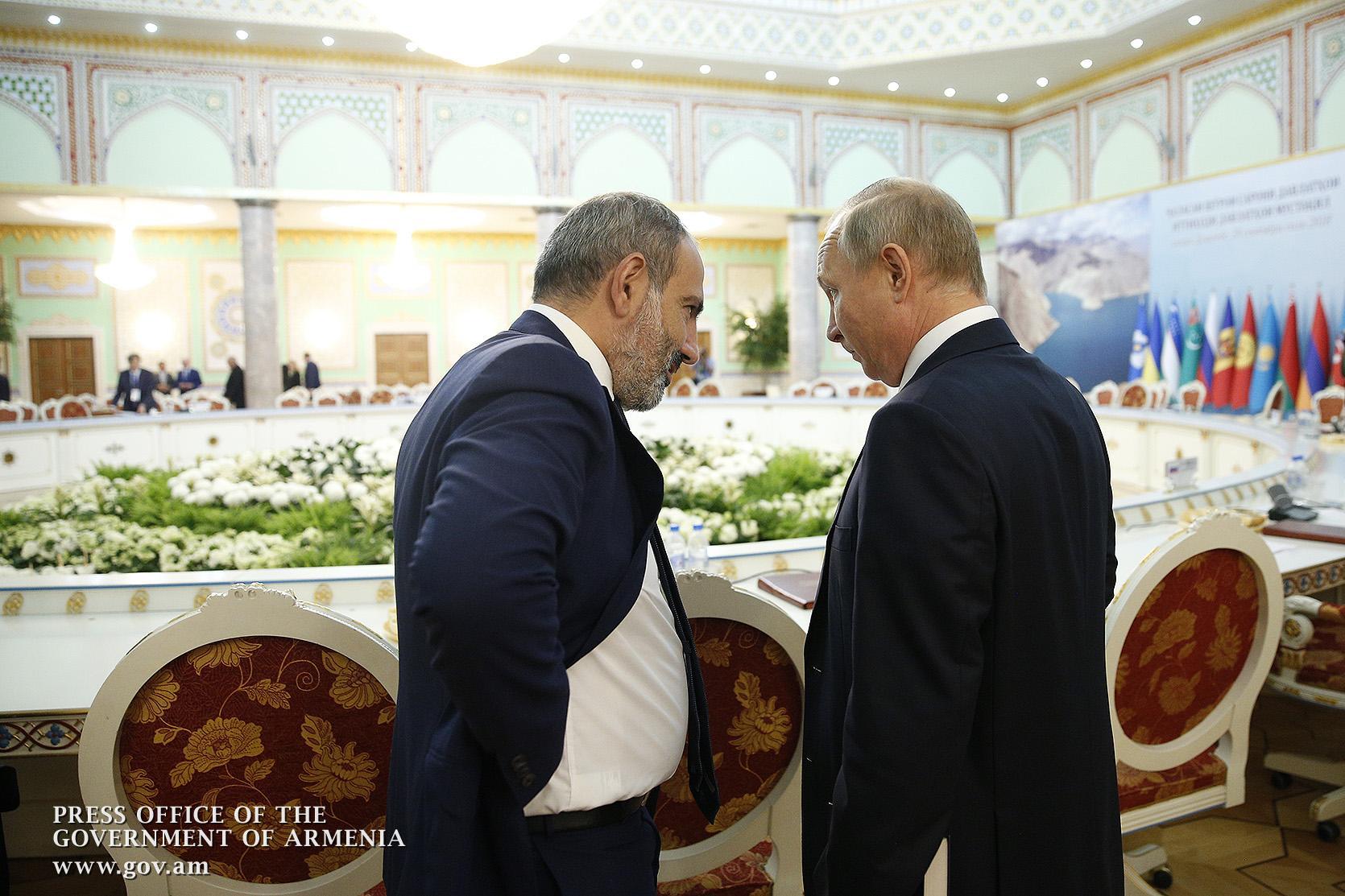 Putin Congratulates Pashinyan on His Appointment as Prime Minister