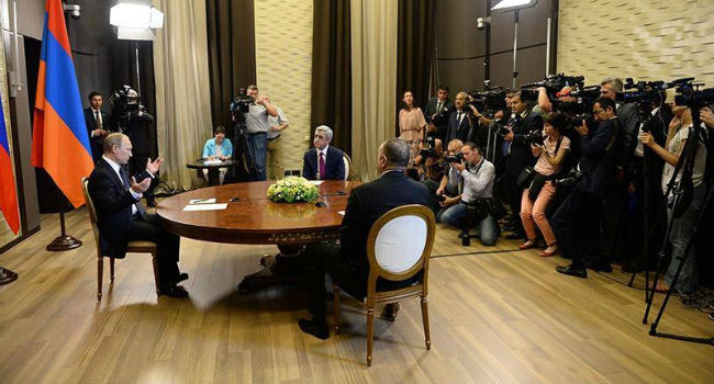 Sargsyan-Aliyev-Putin Meet in Sochi