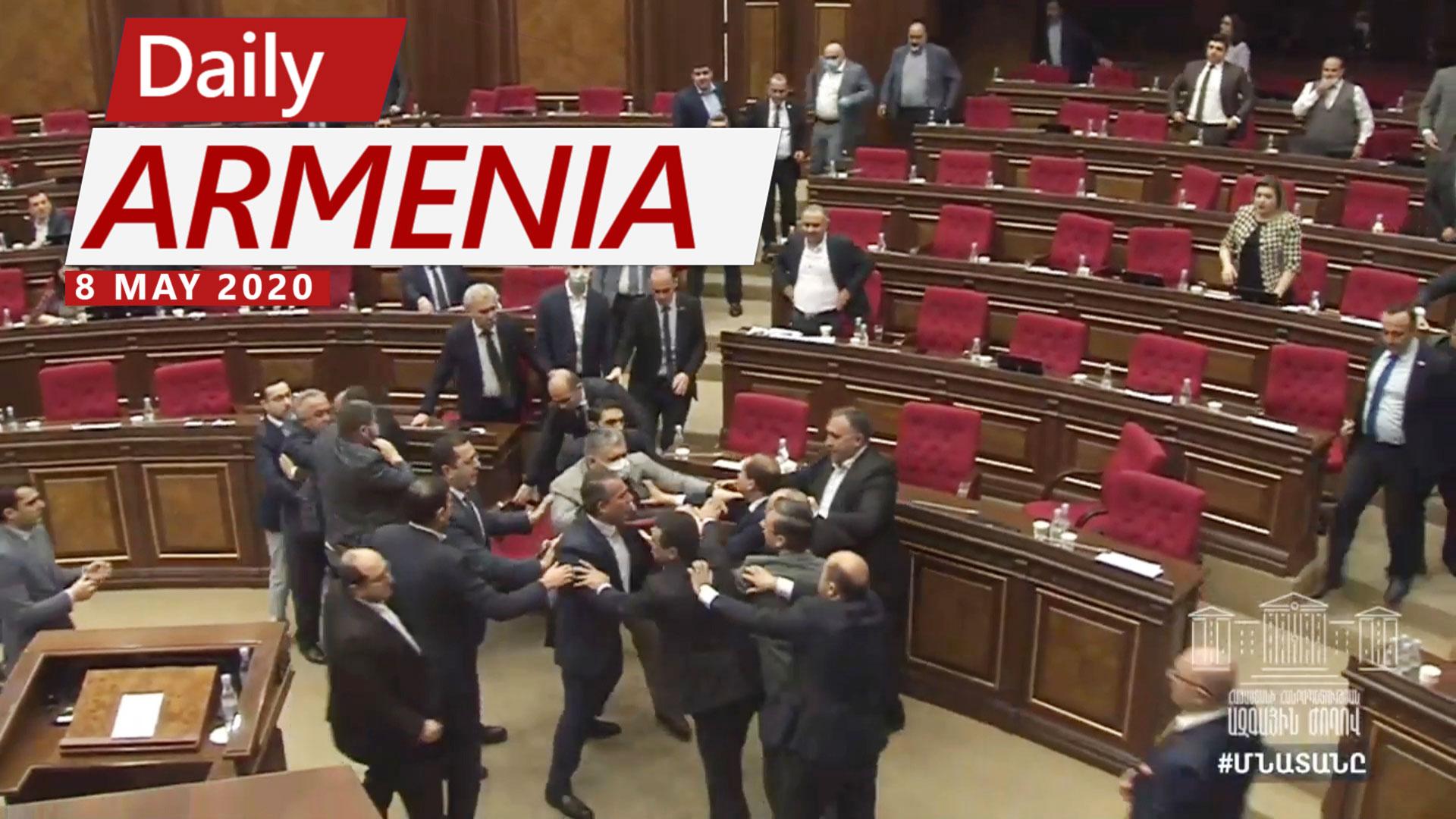 Brawl Erupts in Armenian Parliament
