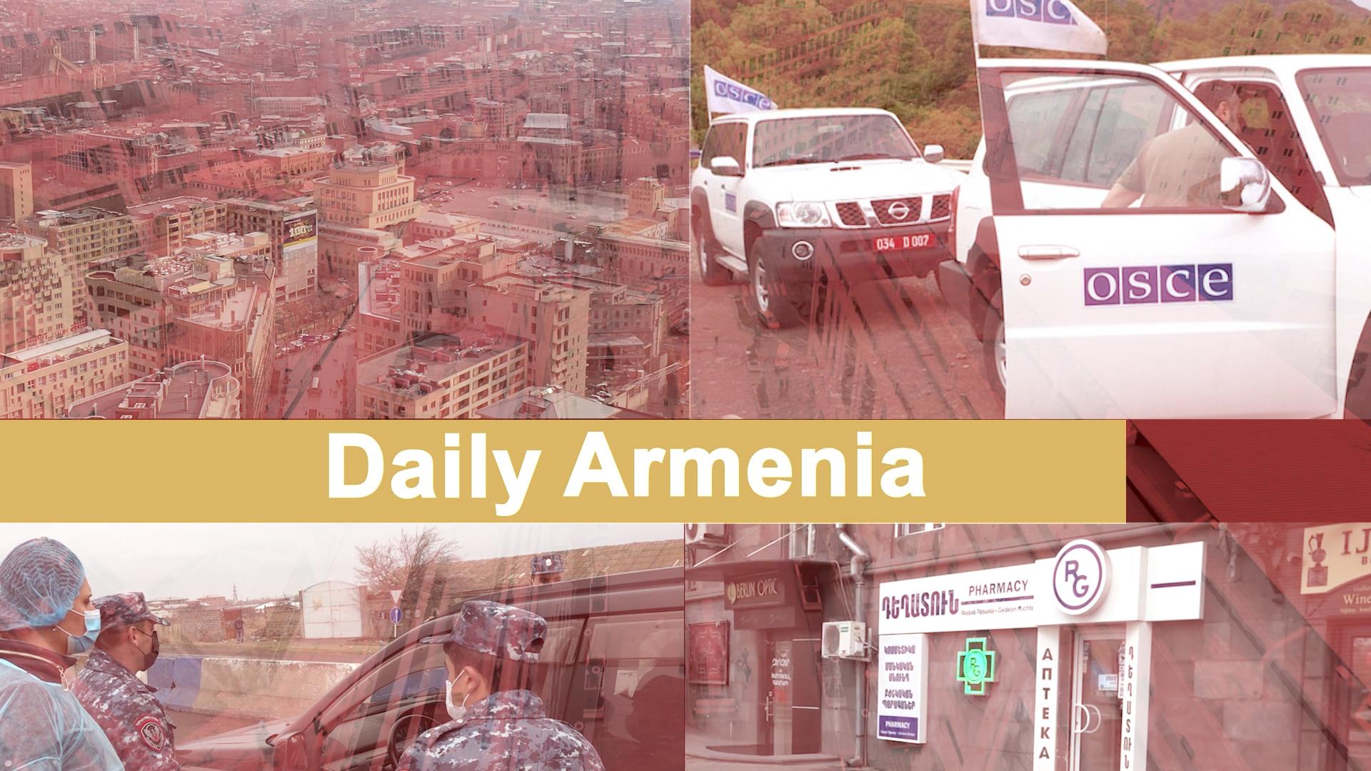 Daily Armenia:  $650,000 Raised to Fight Pandemic, Limitations Set on Exports of Some Goods