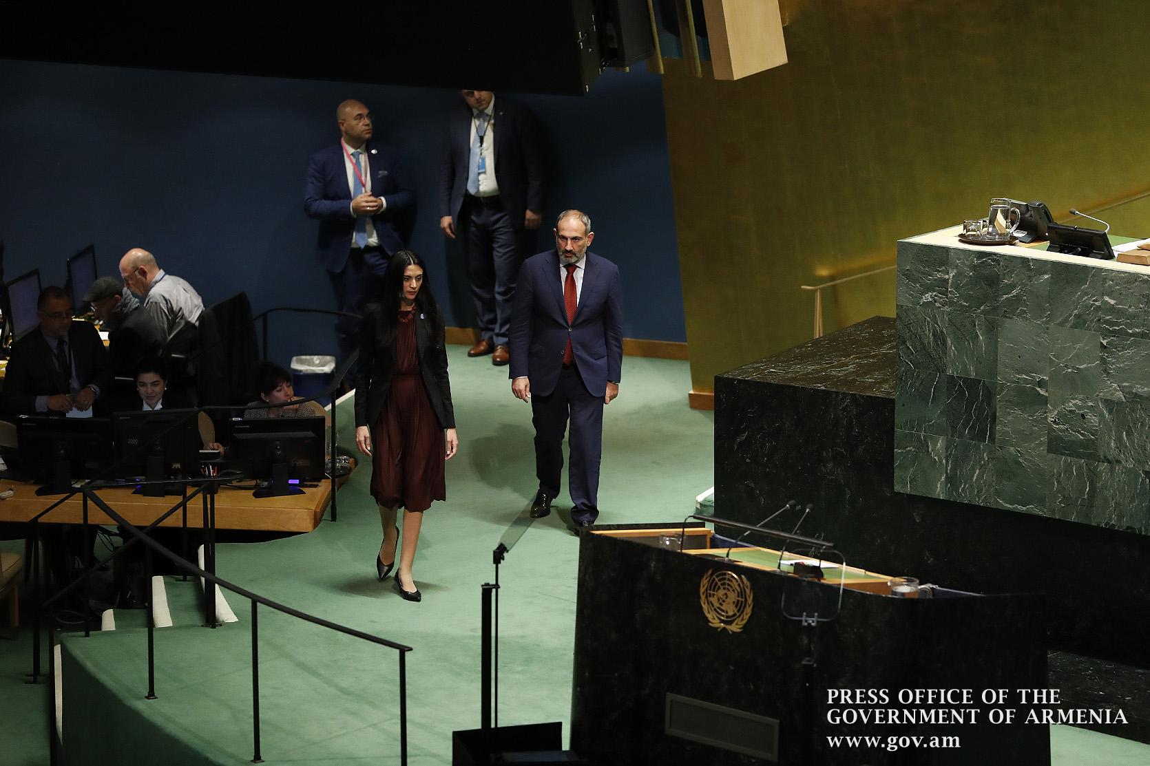 Նիկոլ Փաշինյանը ելույթ կունենա ՄԱԿ-ի Գլխավոր վեհաժողովի 75-րդ նստաշրջանում