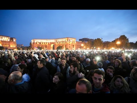 Live. Public Rally W/English Translation and Sumary – Republic Sq. Yerevan, Armenia