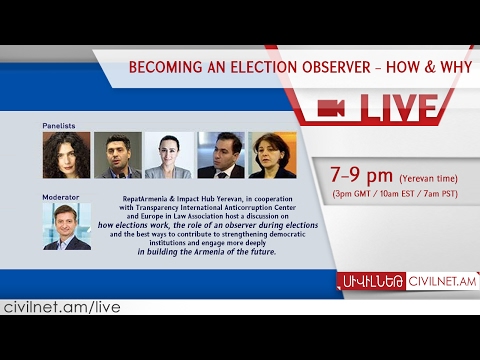 LIVE. Becoming an election observer – How & Why