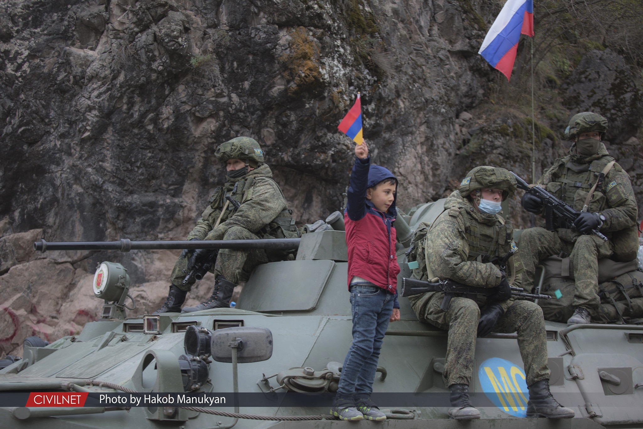 russian peacekeepers-armenia russia flags