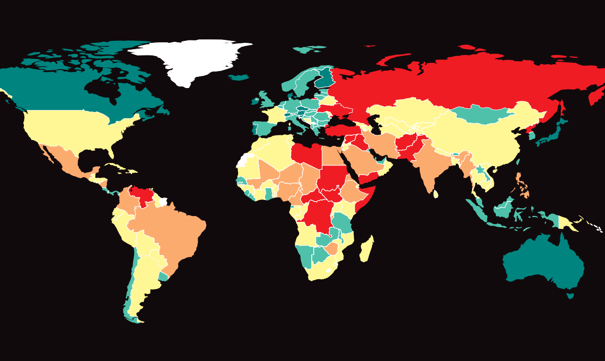 Armenia Drops 16 Places in Global Peace Index