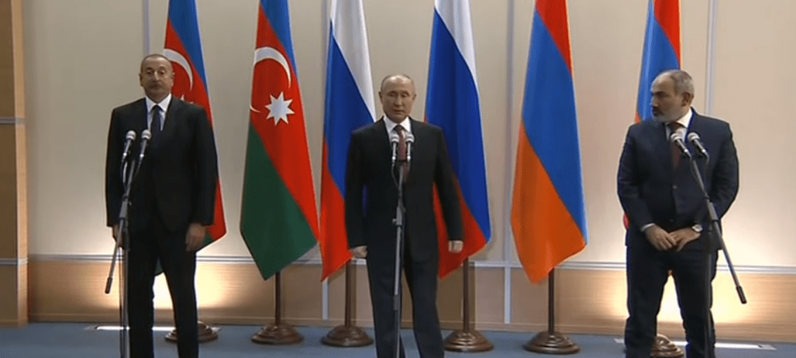 In Sochi, Putin refers to the opening of transport corridors between Armenia and Azerbaijan