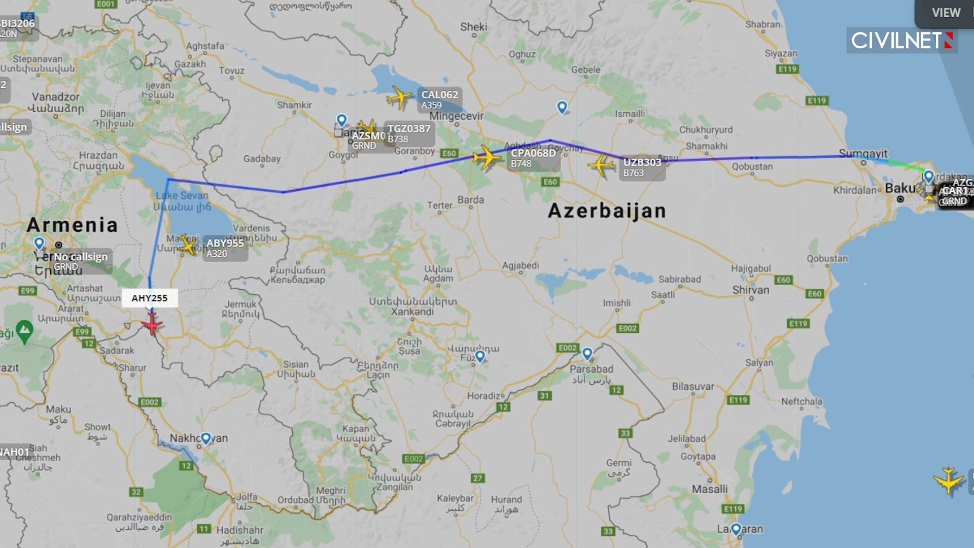 Սահմանային մարտերի ընթացքում ադրբեջանական քաղաքացիական ինքնաթիռ է մտել ՀՀ օդային տարածք