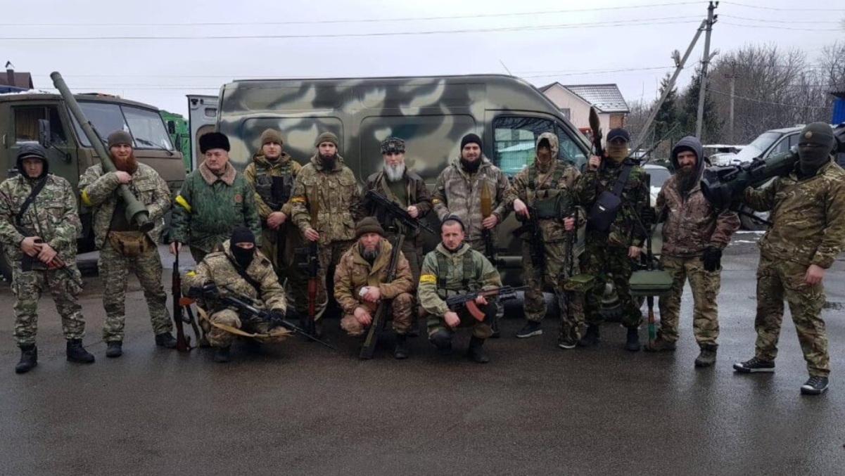 Չեչեններ, որոնք զենք են վերցնում հանուն Ուկրաինայի