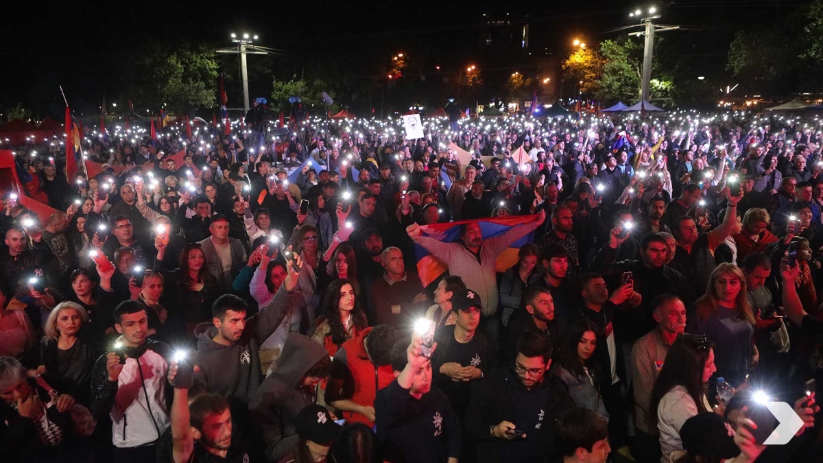 Yerevan protests stretch into second week as Armenia marks Victory Day