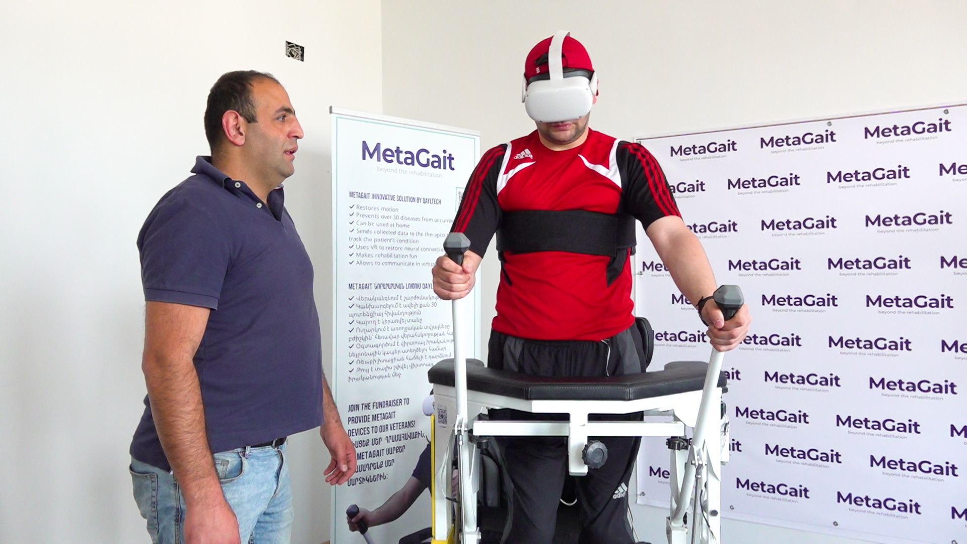 Metagait uses virtual reality and other devices to rehabilitate Armenian soldiers