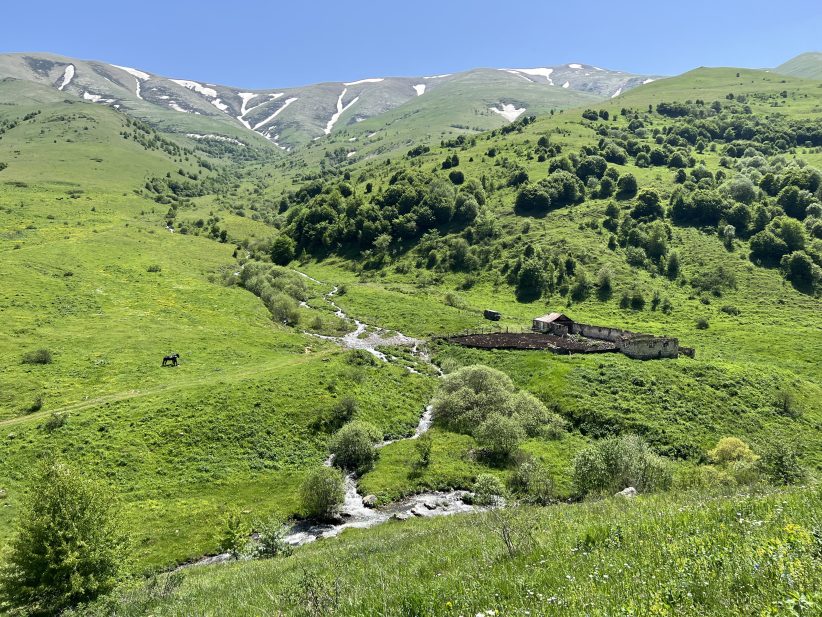 The Bazum mountain range in northern Armenia’s Lori region may one day be covered in forest (CivilNet/Mark Dovich).