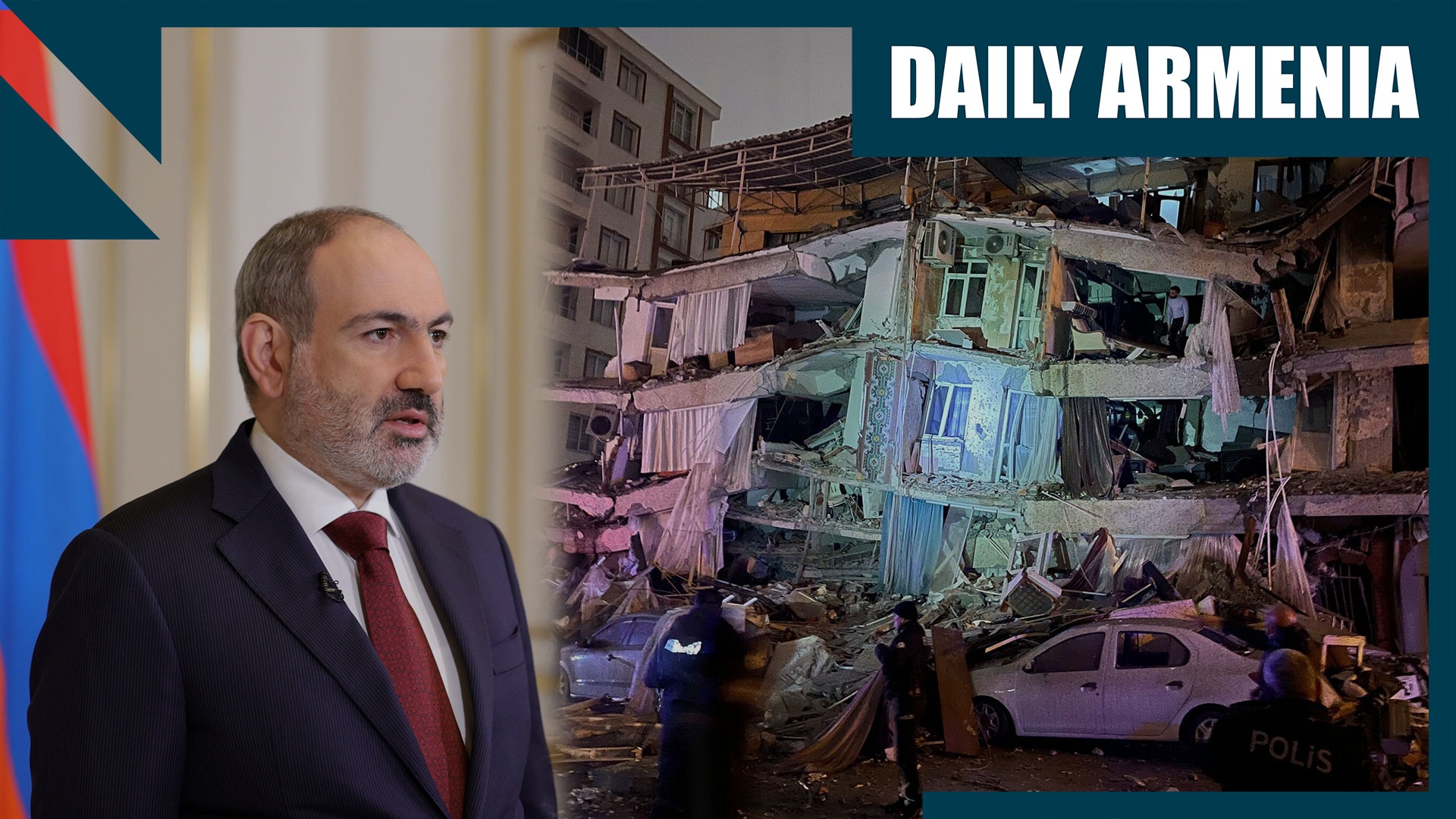 Pashinyan expresses condolences to Turkey-Syria earthquake victims, offers assistance