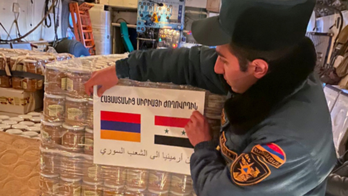Հայաստանը 32 տոննա բեռով երրորդ մարդասիրական օգնությունն է ուղարկել Սիրիա