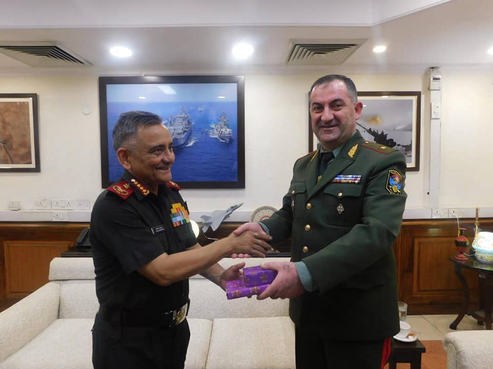 ՀՀ Գլխավոր շտաբի պետը հանդիպել է Հնդկաստանի զինված ուժերի պաշտպանության շտաբի պետի հետ