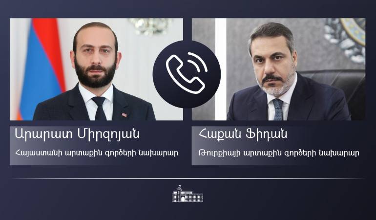 Միրզոյանը հեռախոսազրույց է ունեցել Թուրքիայի նորանշանակ արտգործնախարարի հետ