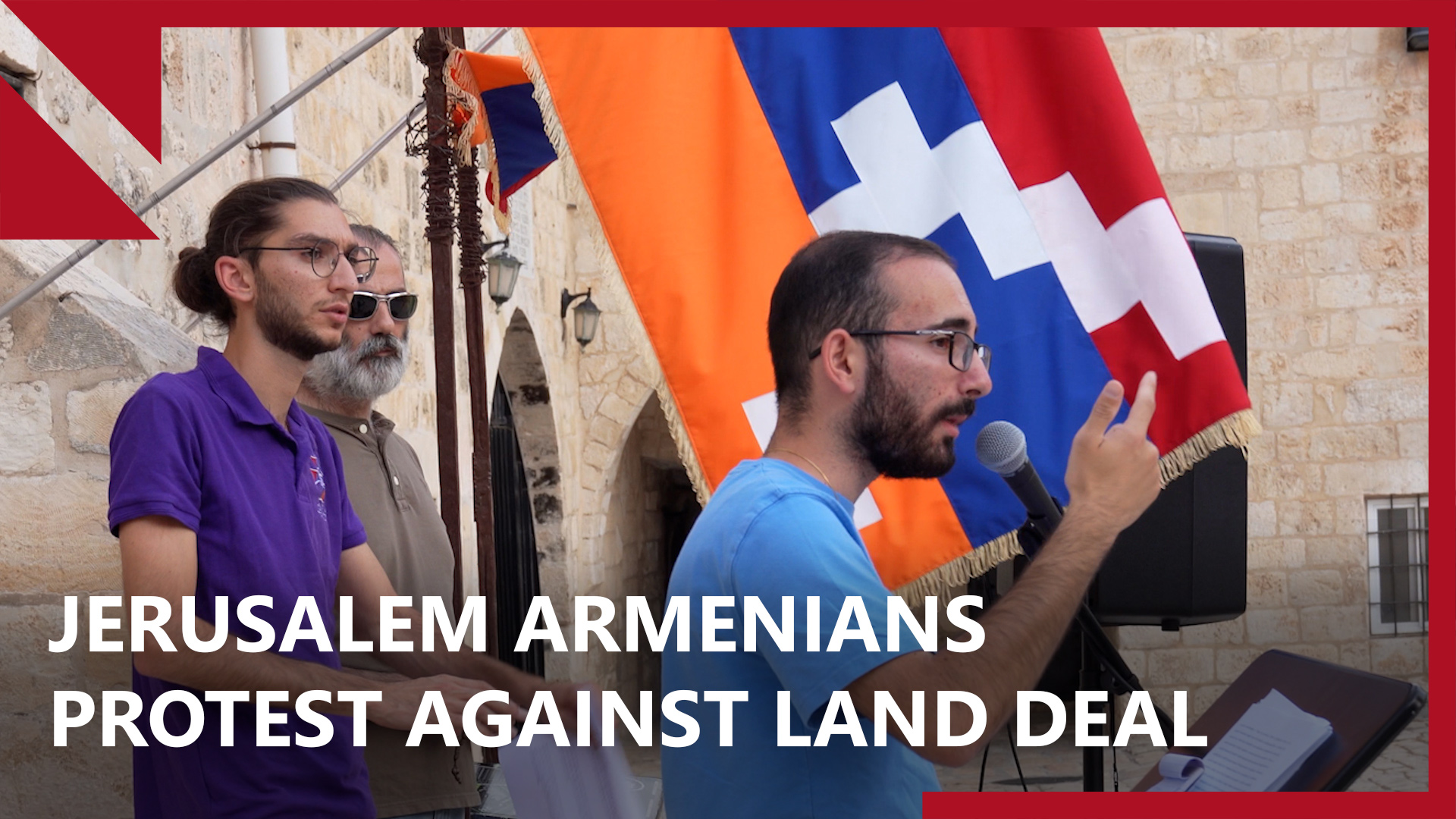 Jerusalem’s Armenian community continues protests against controversial land deal