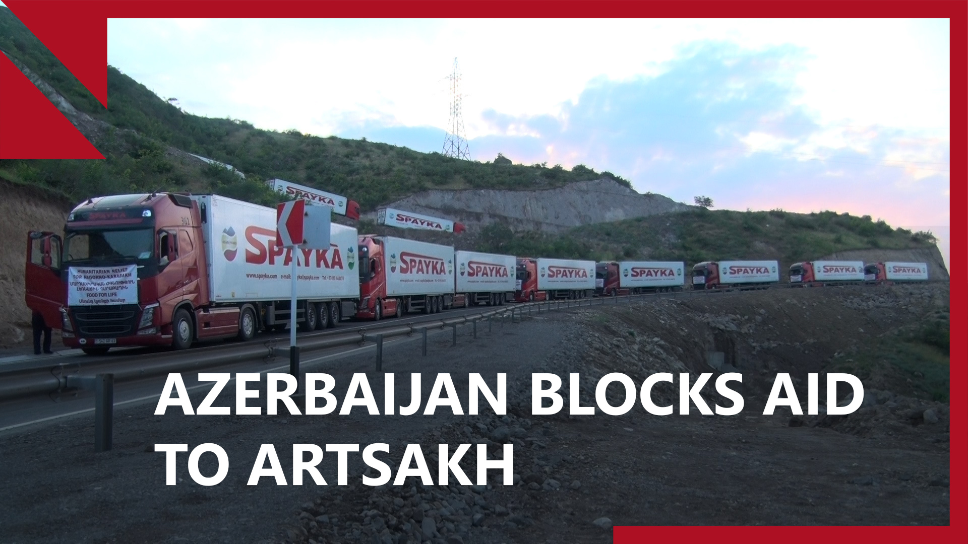Azerbaijan blocks humanitarian aid convoy to Nagorno-Karabakh