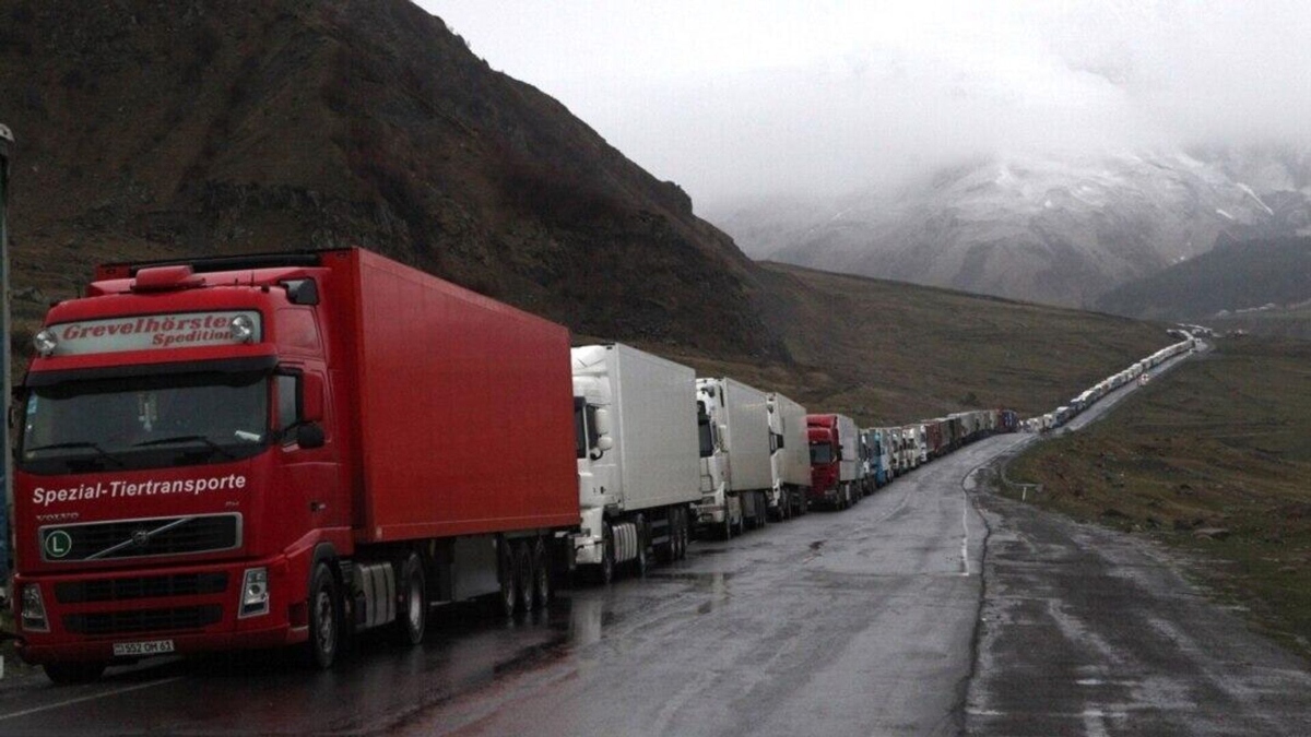 Armenia calls emergency meeting as trucks pile up at key border crossing with Russia