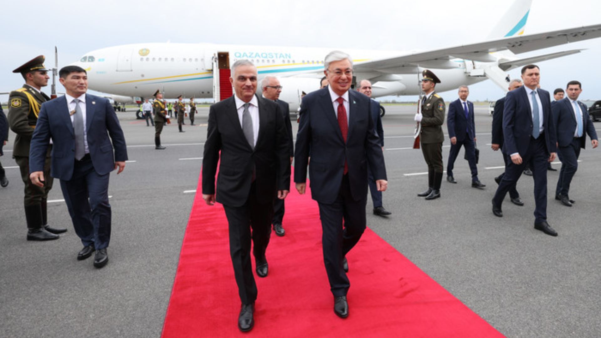 Ղազախստանի նախագահը ժամանել է Հայաստան