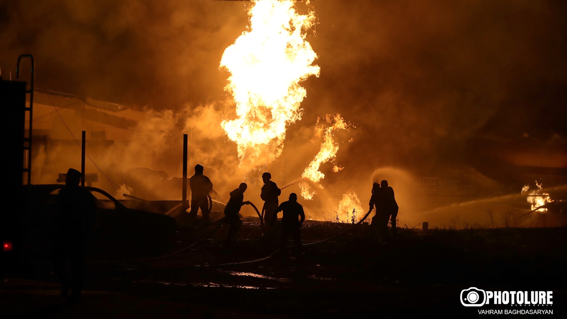 7 injured in massive blast at gas station outside Yerevan