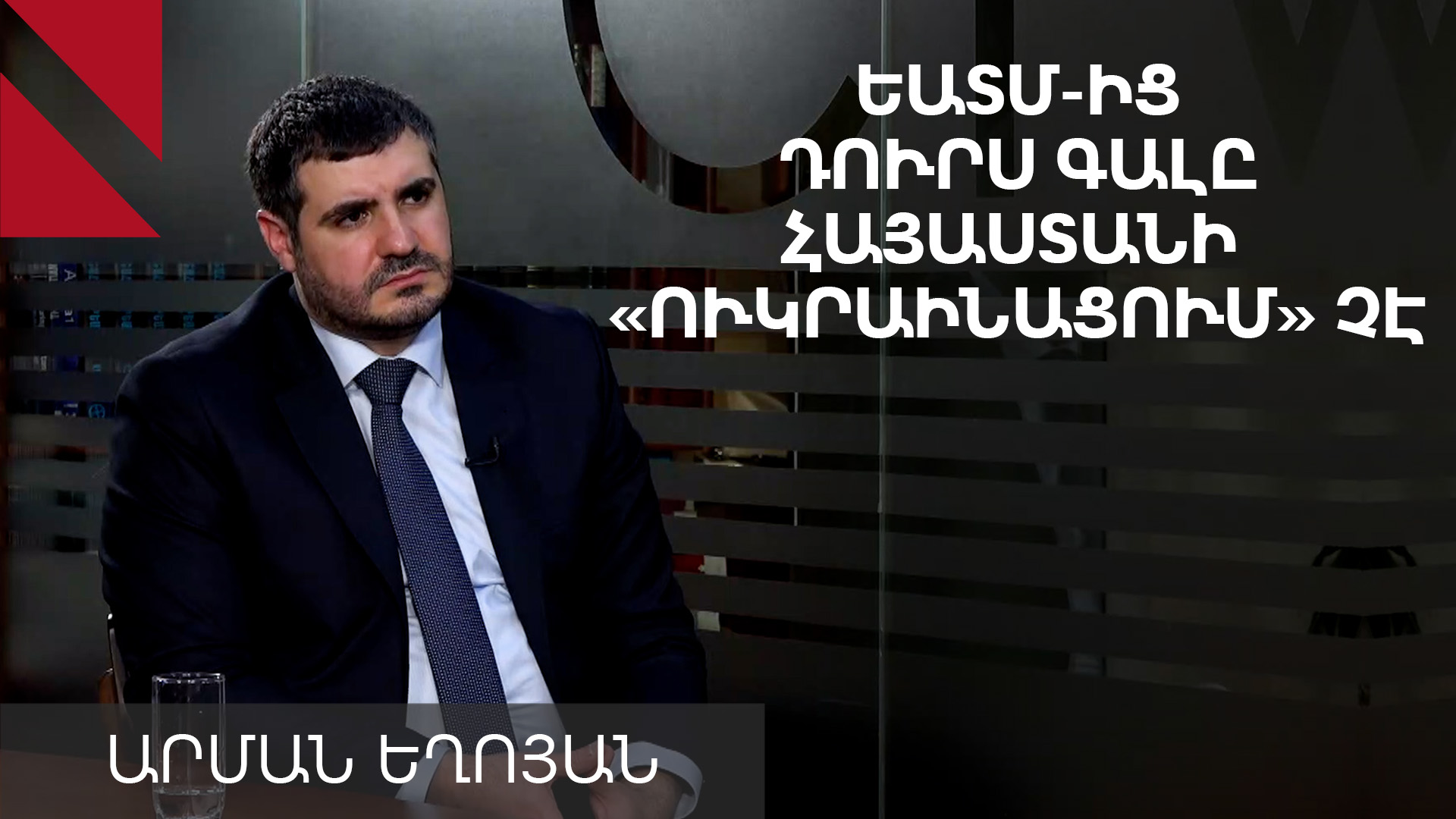 ԵԱՏՄ-ի վերաբերյալ ինչ-որ պահի պետք է որոշում ընդունենք. Արման Եղոյան