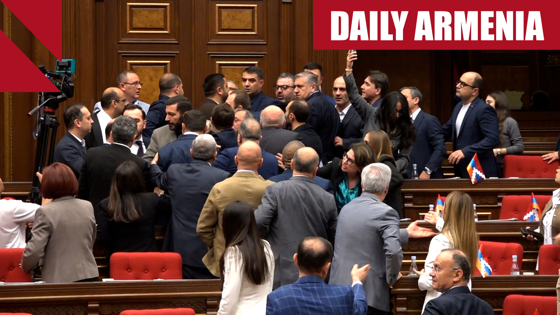 Scuffle breaks out in Armenia’s parliament 